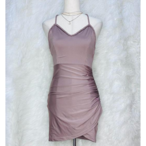Preloved Bodycon Brown Mini Dress Brand FASHION NOVA