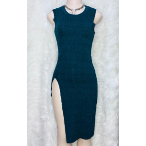 Preloved Knitted Green Dress