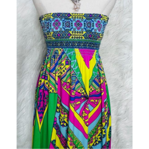 Preloved Printed Maxi Long Dress Brand XXI
