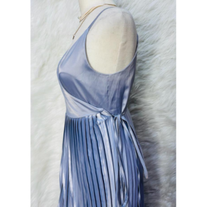 Brand New Silver Pleated Dress by BESS