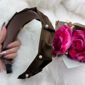 Ruffled Edge Studded Bead Headband
