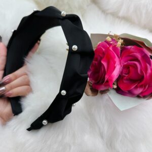 Ruffled Edge Studded Bead Headband