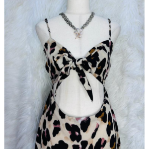Preloved Leopard Print Party Dress Brand NASTY GAL’S