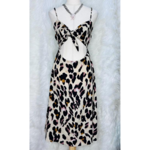 Preloved Leopard Print Party Dress Brand NASTY GAL’S