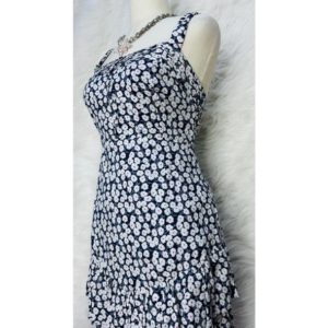 Preloved Floral Black Mini Dress Brand SWEET POT