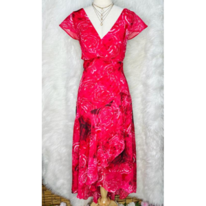 Preloved Red Long Dress Brand LIZ JORDAN