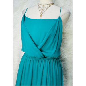 Preloved Green Party Dress Brand FOREVER 21