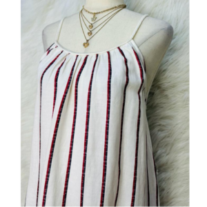 Preloved Striped Midi Dress Brand MANGO