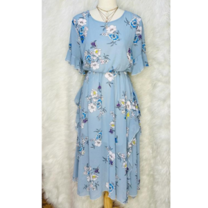 Preloved Blue Floral Dress