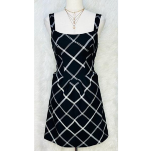 Preloved Black Plaid Dress Brand NEXT