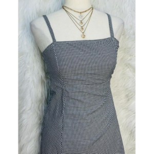 Brand New Gray Plaid Dress by BANREVIVO 