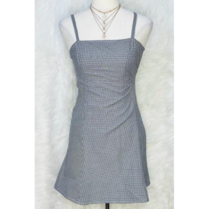 Brand New Gray Plaid Dress by BANREVIVO 