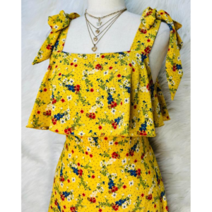 Preloved Print Yellow Dress Brand NEW LOOK