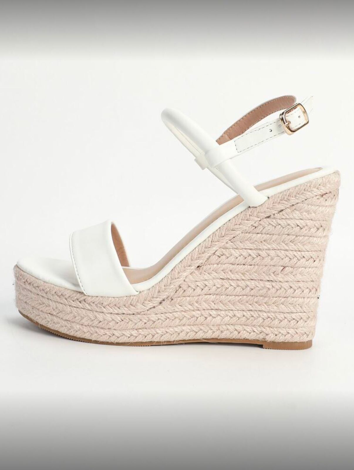 White Boho Wedge Sandals - Image 4