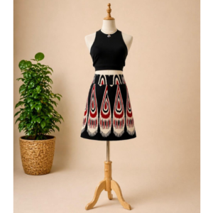 Geometric Flare Skirt
